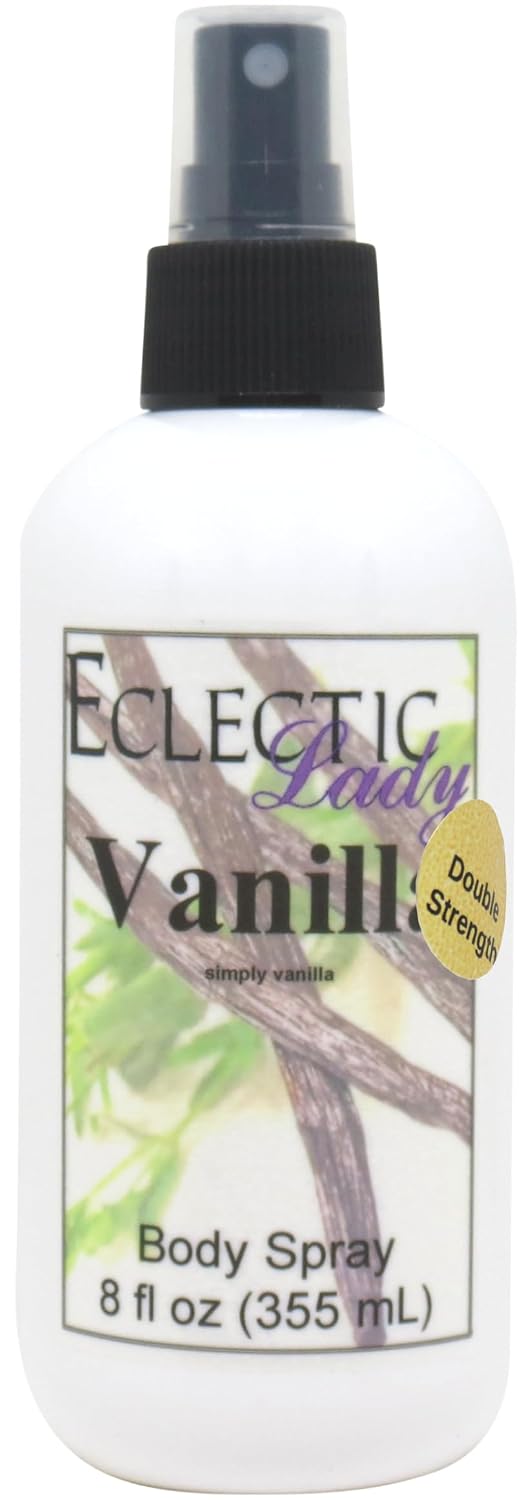 Eclectic Lady Vanilla Body Spray, Double Strength, 8 ounces, Body Mist