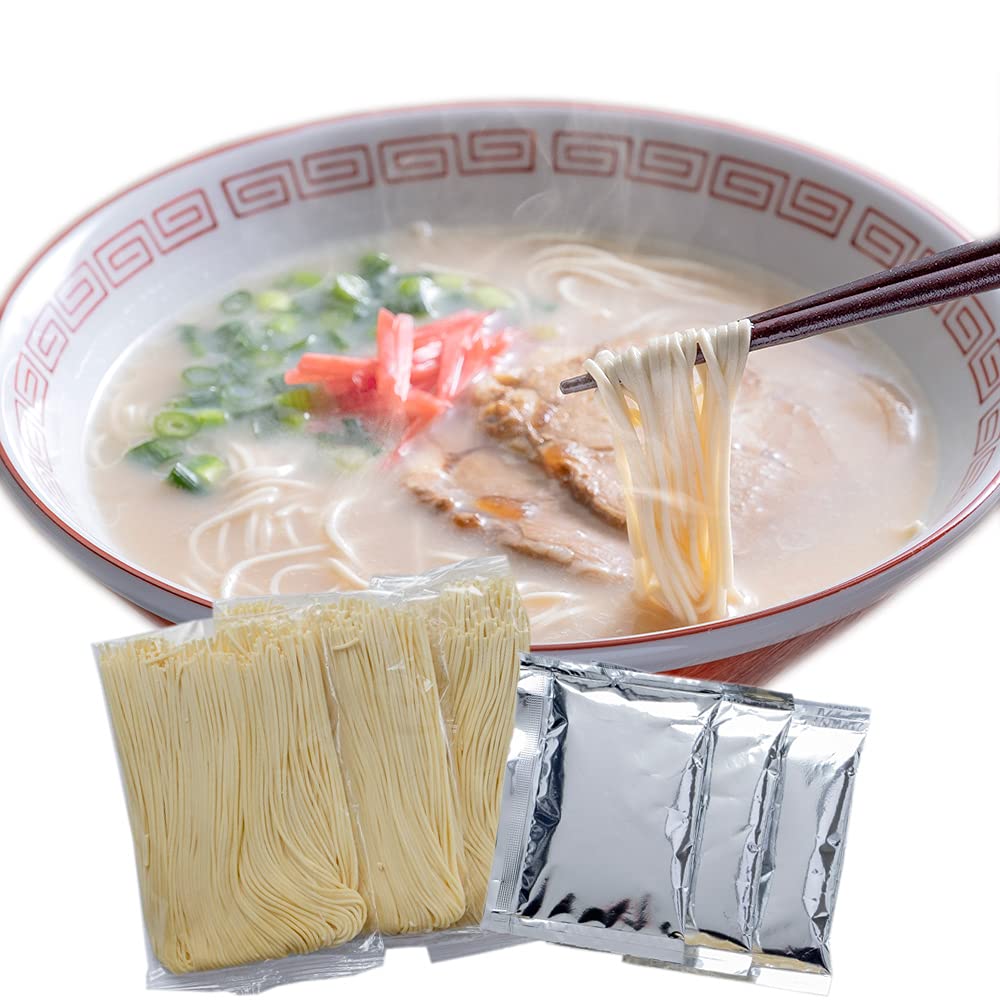 大地の生菓 博多ラーメン 福岡県産ラー麦 本格半生麺 袋麺 濃厚とんこつスープ 豚骨ラーメン 長浜屋台らーめん 福岡グルメ