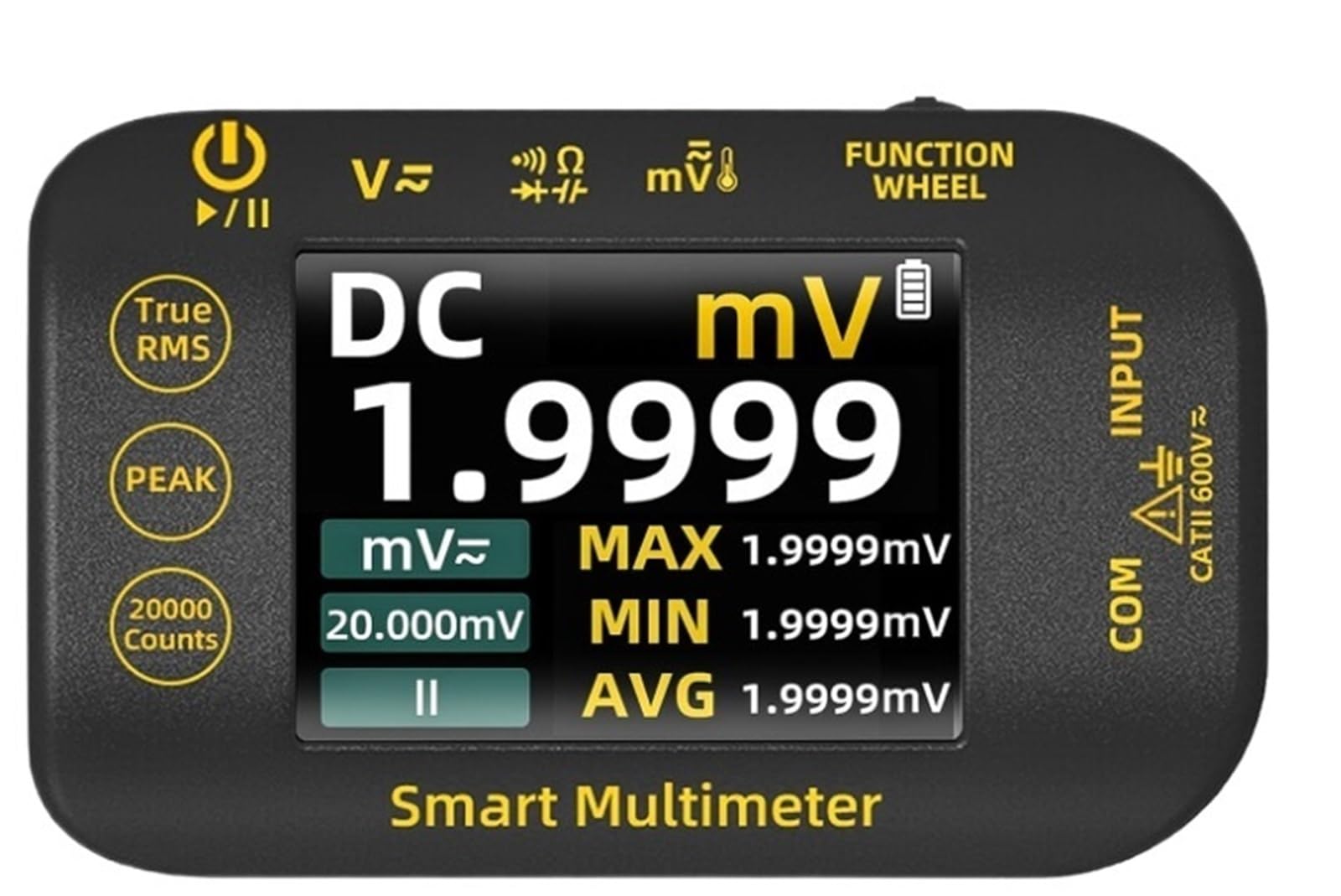 Multimetro digitale fotovoltaico, tester voltmetro True RMS da 20000 conteggi Visualizzazione chiara(S450 Upgraded)