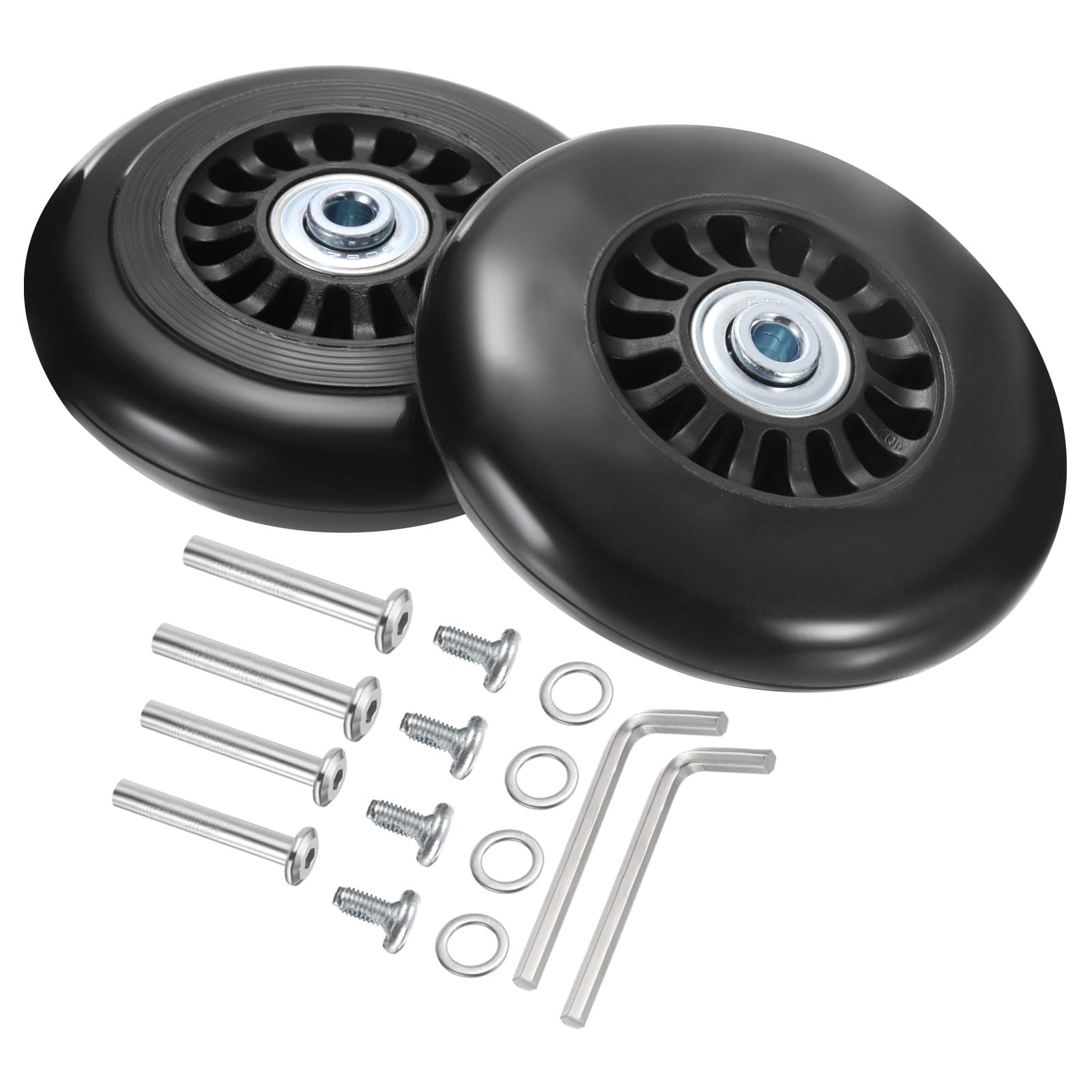 uxcell Luggage Wheels Replacement 87 x 24 mm/3.4