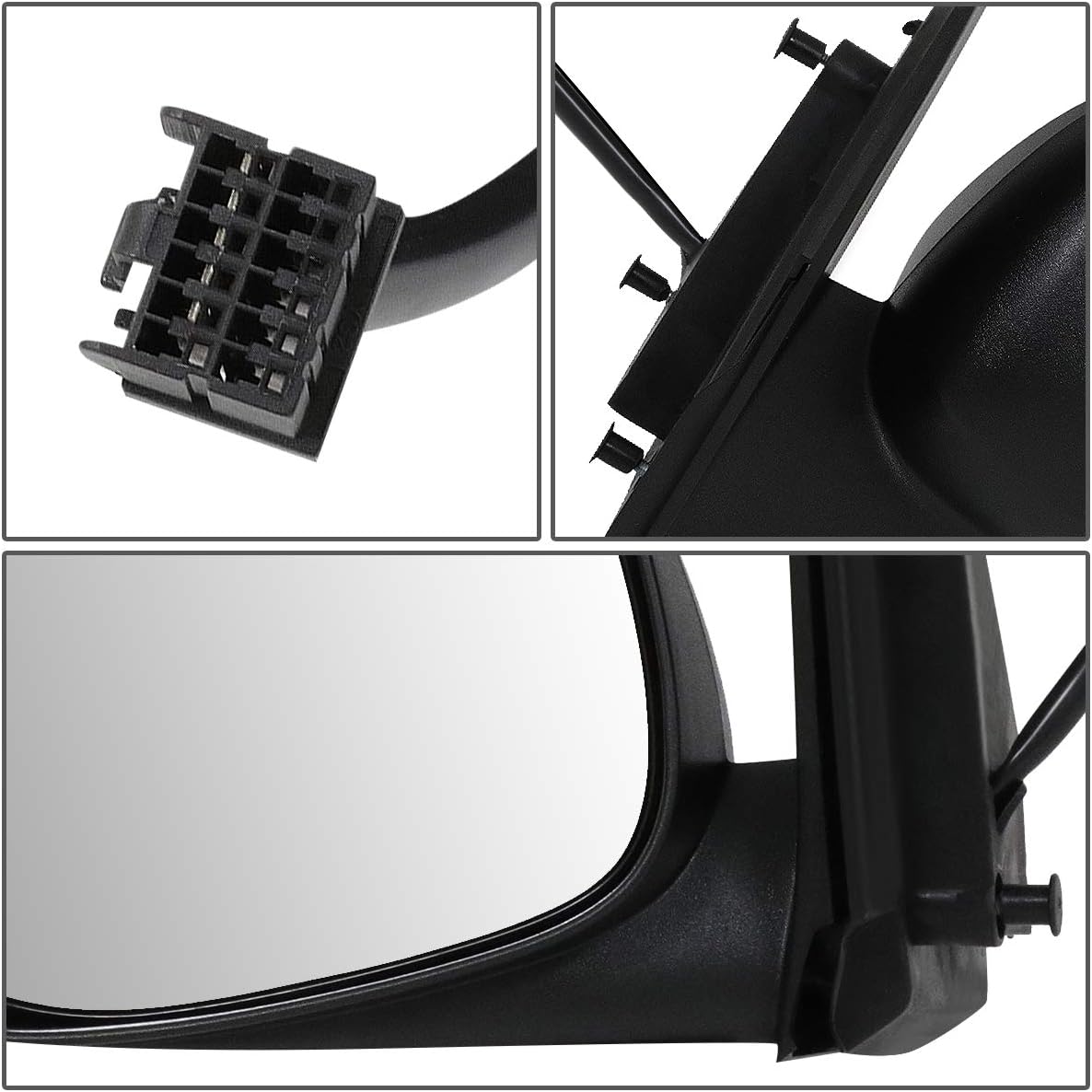 Auto Dynasty CH1320365 OE Style Powered+Heated Driver/Left Side View Door Mirror Compatible with Dodge Caliber 10-12