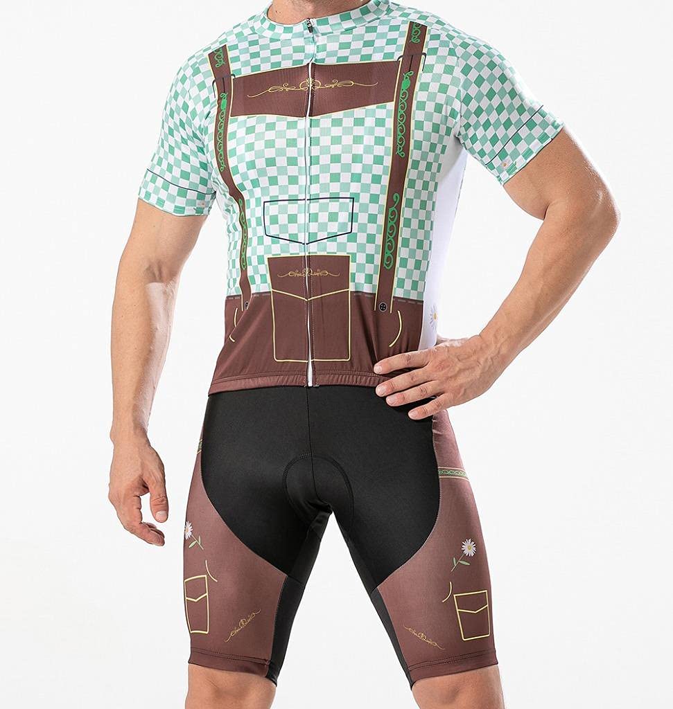 Ensemble maillot de cyclisme respirant à séchage rapide pour homme + short en gel 20D