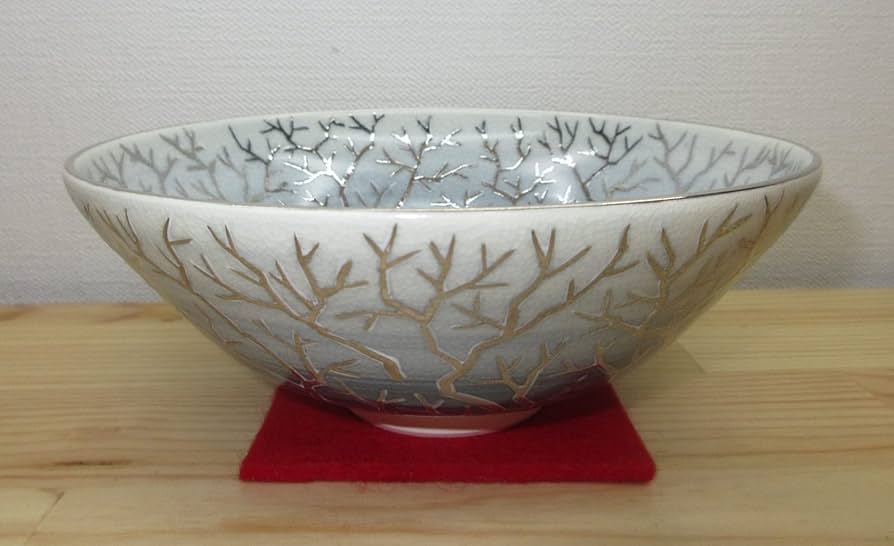 送料込【逢絢亭・新品】茶道具 平茶碗 京焼 仁清 珊瑚の図 山岡善高 共箱入り Amazon | 【逢絢亭】茶道具 茶碗 抹茶碗 平茶碗 京焼 仁清 珊瑚