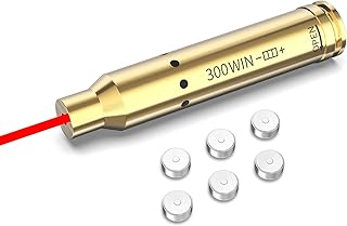 Bore Sight Cal 223 5.56mm Rem Gauge/12GA/300 Win Mag Laser Sight Red Dot Boresighter with Batteries - Tipfun