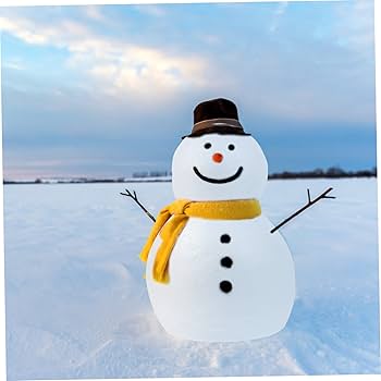 Amazon｜Anneome 3個 泡雪だるま ポリスチレン置物 白