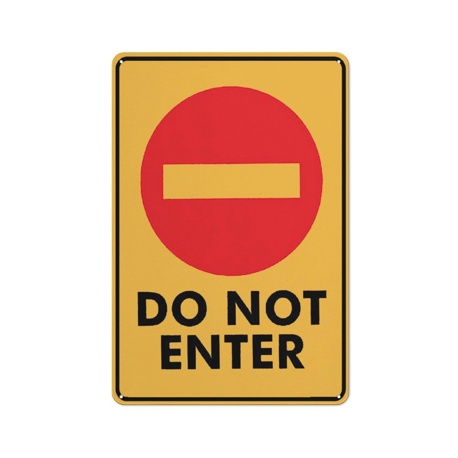 Do Not Enter Outdoor Signs Aluminum 12X8 Inch Uv Ink Printed For House And Business