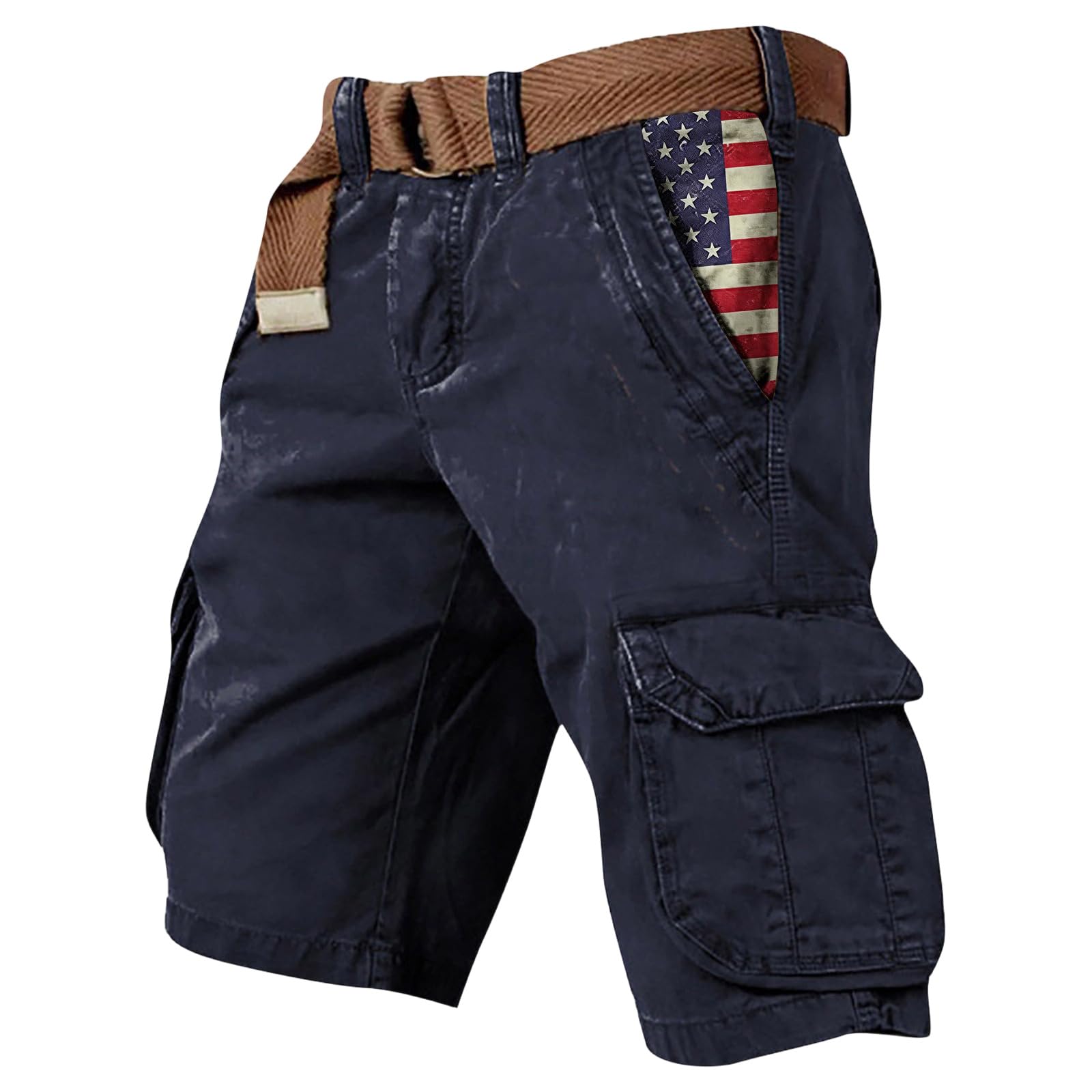MOKBAY Cargo Short Homme Elastique Shorts Militaire Poche Leger Coton Été Bermudas Court Sport Ete Chantier Pantacourt Bermuda