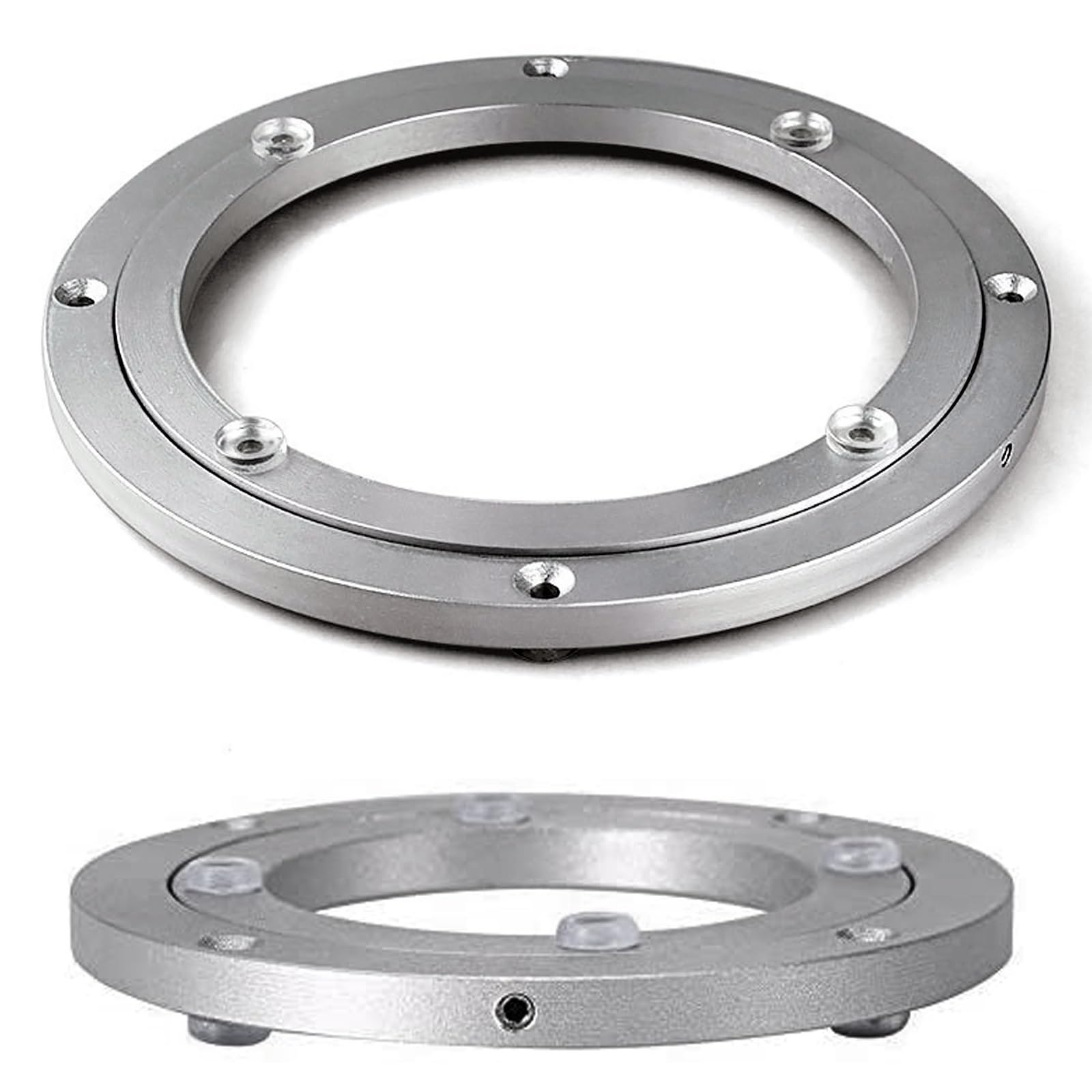 1 rodamiento Giratorio Lazy Susan para Mesa giratoria Redonda de Comedor, Suave, de aleación de Aluminio, Organizador con rodamiento de Rodillos para Cocina, Comedor, Platos para