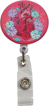 Anatomical Heart Drop Print Yoyo And Collar Card Holder
