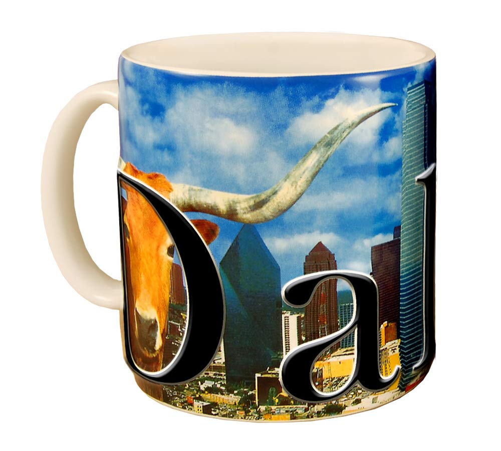 Americaware Dallas 18 oz Color Relief Coffee Mug