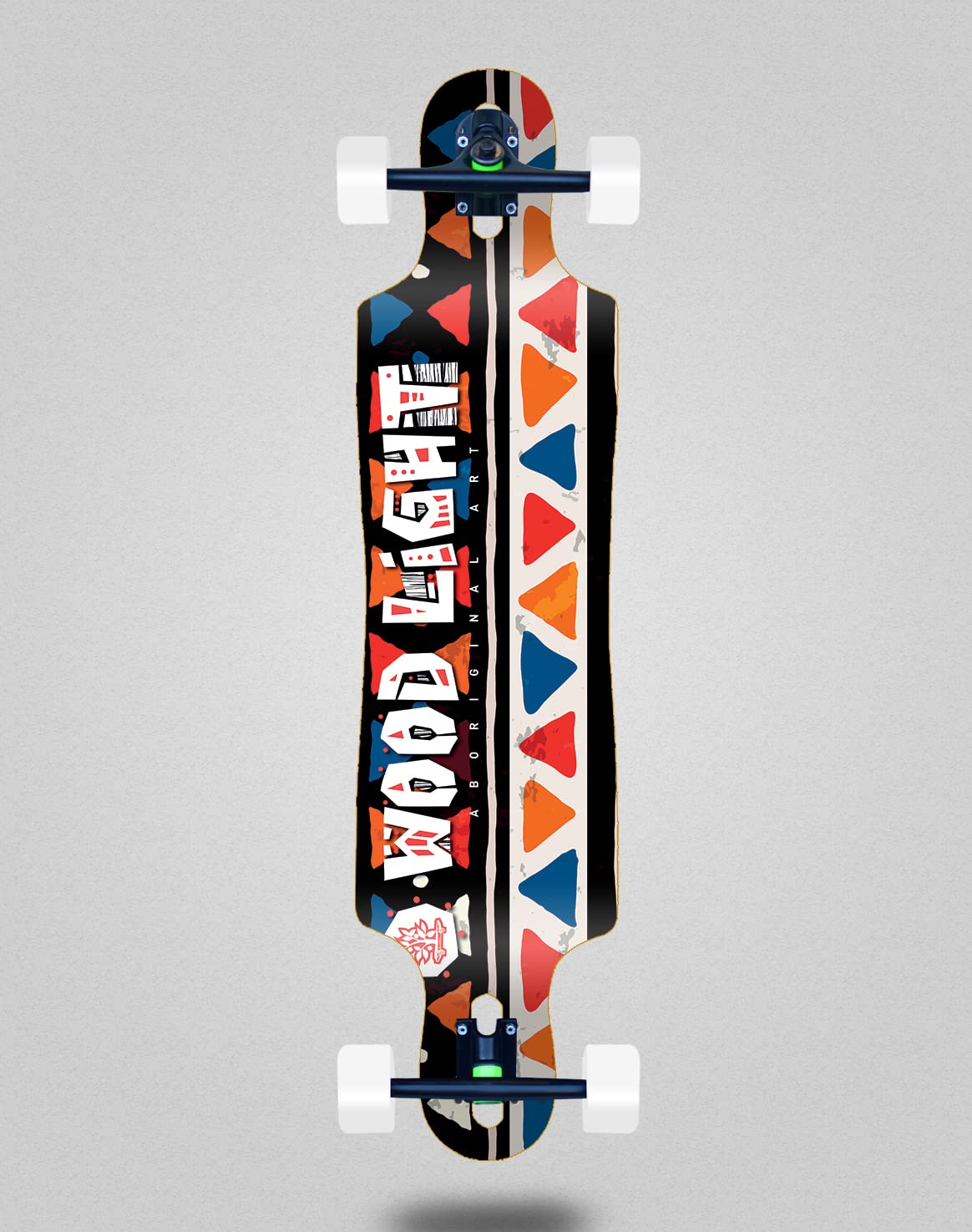 Wood Light Skate Skateboard Longboard Complete 40x9 Drop Serape Line
