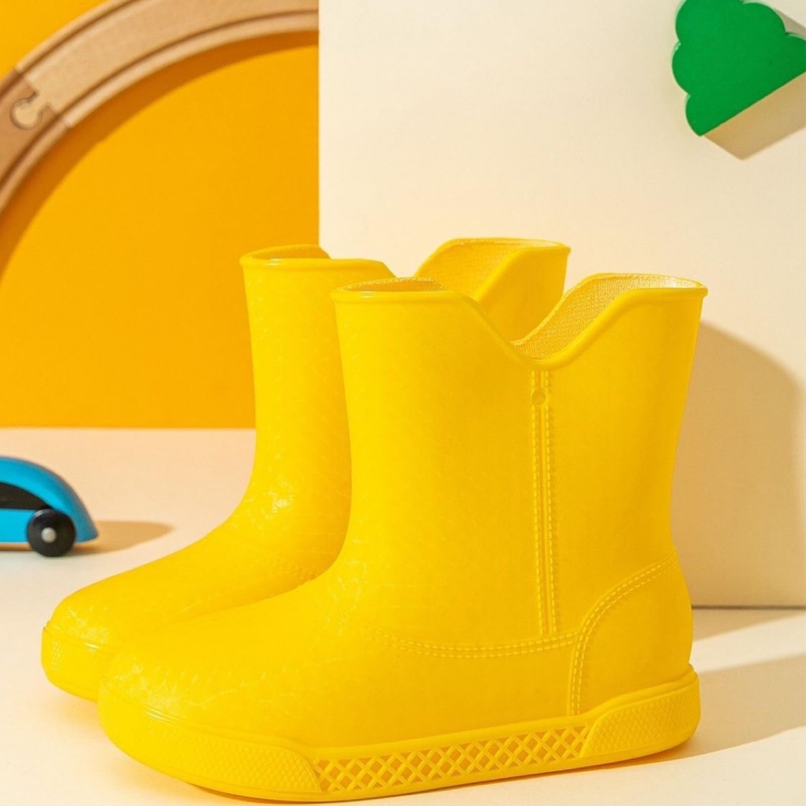 Botas de Lluvia para Niñas y Niños Impermeables y Modernas Ideal Primavera Verano Antideslizante Calzado Infantil Cómodo para Exteriores
