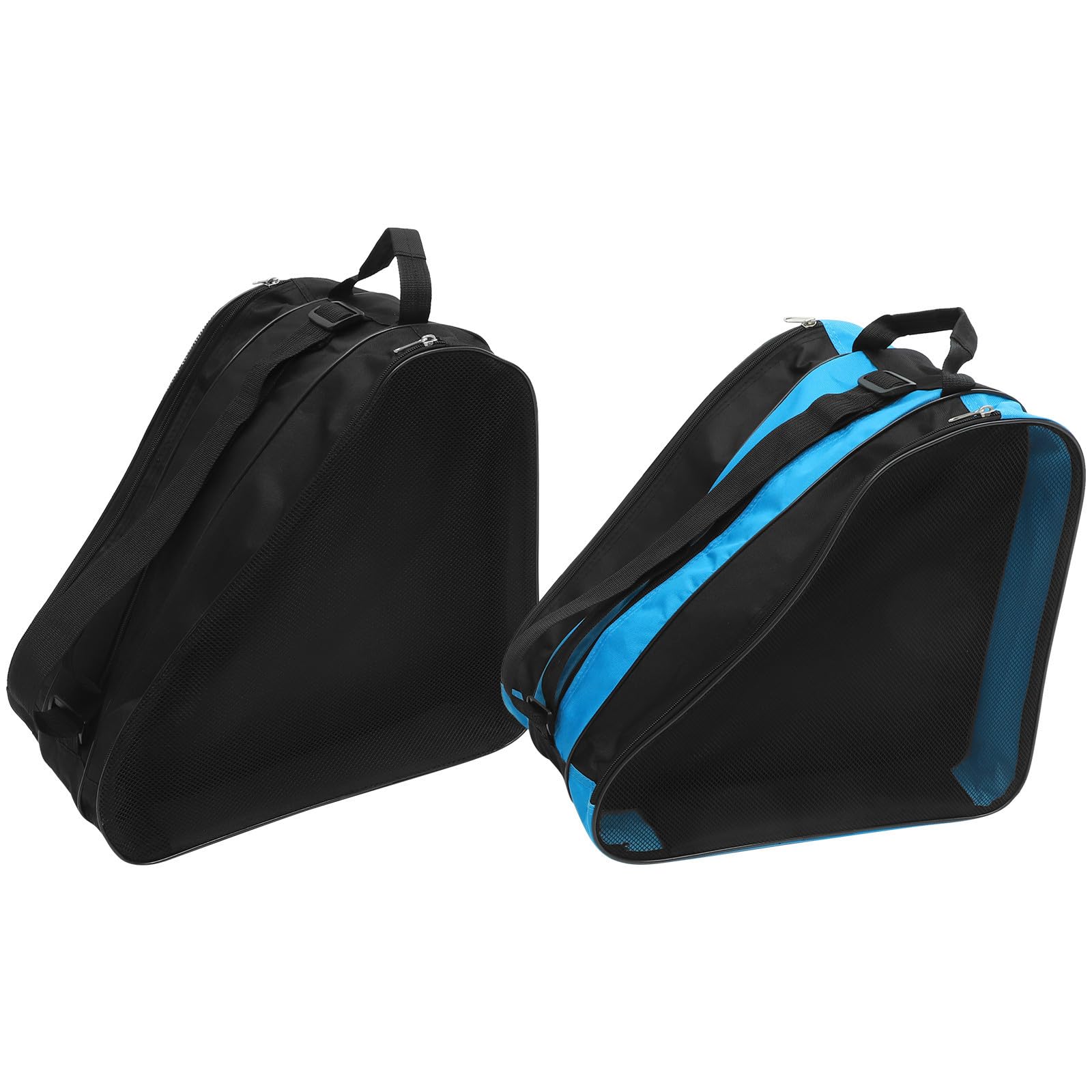 GLEAVI Borsa per Pattini da Ghiaccio in Oxford Nero 2 Pezzi | Uso Esterno, Design Semplice e Pratico, per Riporre Scarpe e Altri Oggetti Separatamente