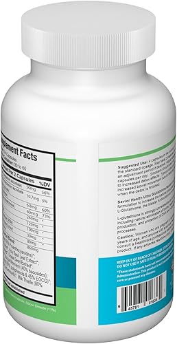 Miniatura 10 de Ultra Glutatión Boost - Suplemento para aumentar el glutatión L con extractos de plantas de hierbas, minerales, vitaminas, antioxidantes y