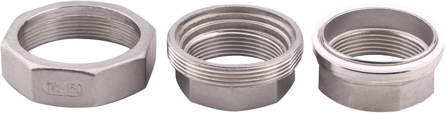 Cast Pipe Fittings Union - 1 1/2" NPT Female Fitting Stainless Steel 304, Class 150