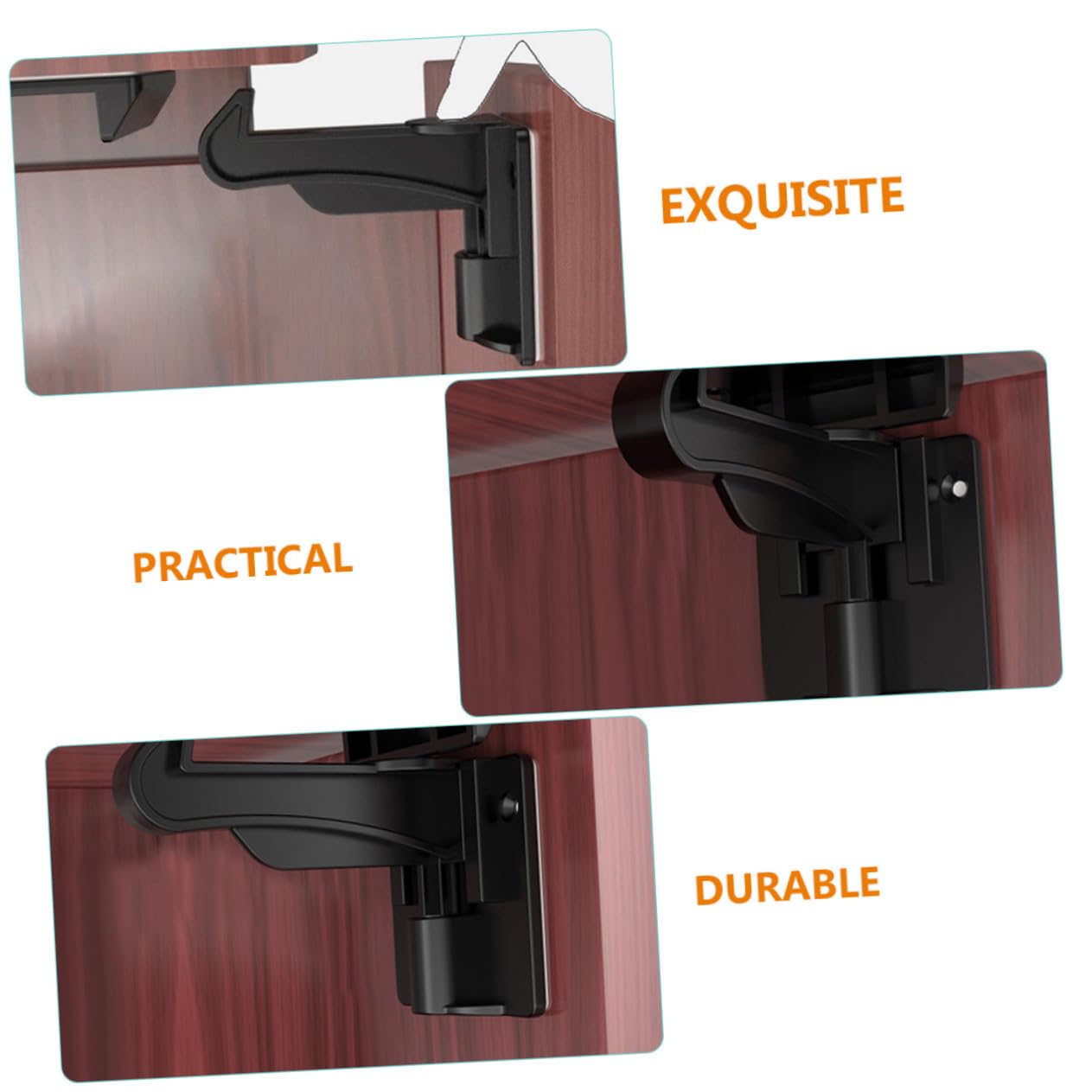 Mipcase 10 Cerraduras de Cajón a Prueba de Bebés Diseño Invisible y Material Abs para Armarios, Fáciles de Abrir por Adultos, Ideales para Seguridad Infantil Hogar