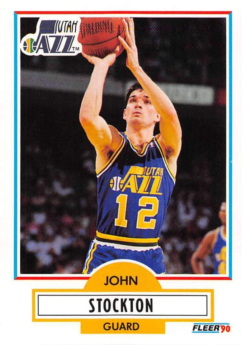 Amazon.com: 1990-91 Fleer Basketball #189 John Stockton Utah Jazz