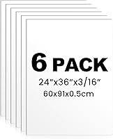 Vista 8 de Kathfly Paquete de 6 Tableros Grandes de Espuma a Granel de 3/16 Pulgadas de Grosor Tablero de Núcleo de Espuma Gigante Tablero de Presentación