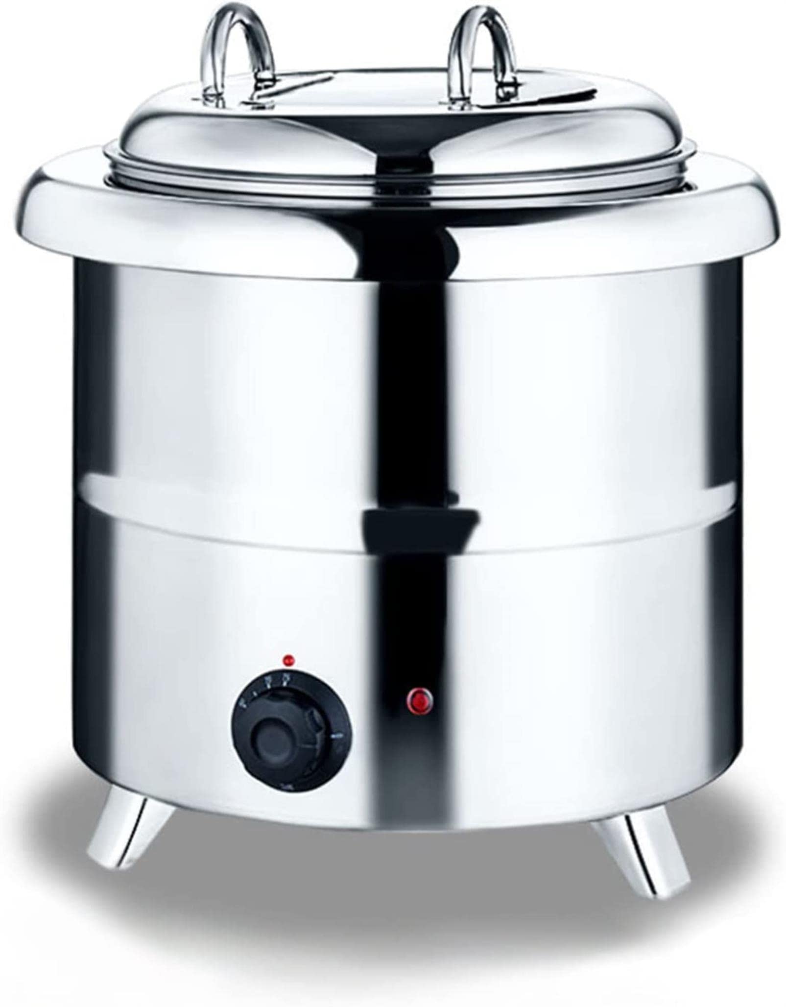 AYCDL 13L Commercial Electric Soup Kettle - Stainless Steel Portable Design Buffet Food Warmer Machine for Restaurant - with Removable Inner Pot and Ladle,B,A,C