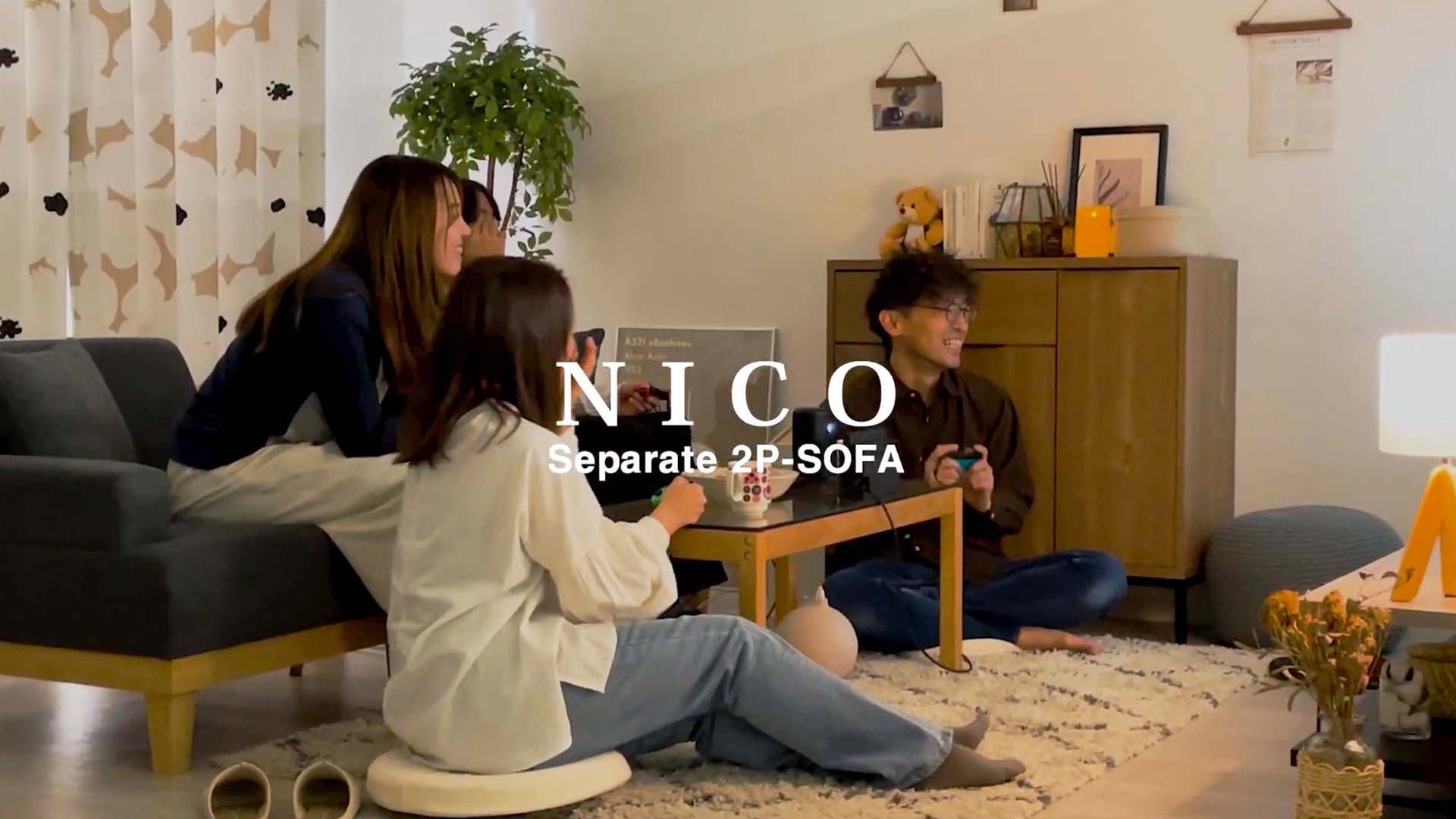 Amazon｜ワイエムワールド ソファ カウチ sofa 2人 掛け 分割