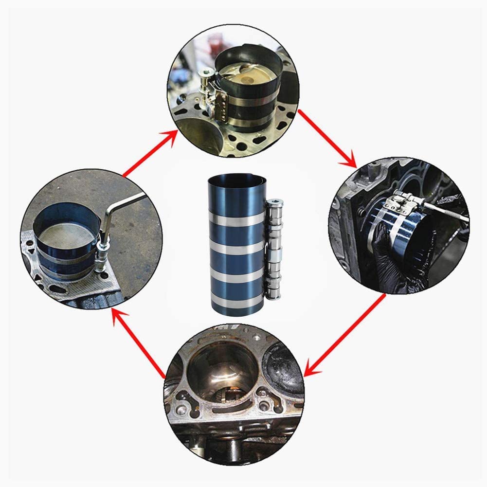 Strumento di rimozione del Kit di Installazione dell'anello del pistone del Motore dell'auto e Pinza per l'installazione del pistone Regolabile
