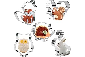 KAISHANE Wildlife Friends: Woodland Animal Cookie Cutters Set