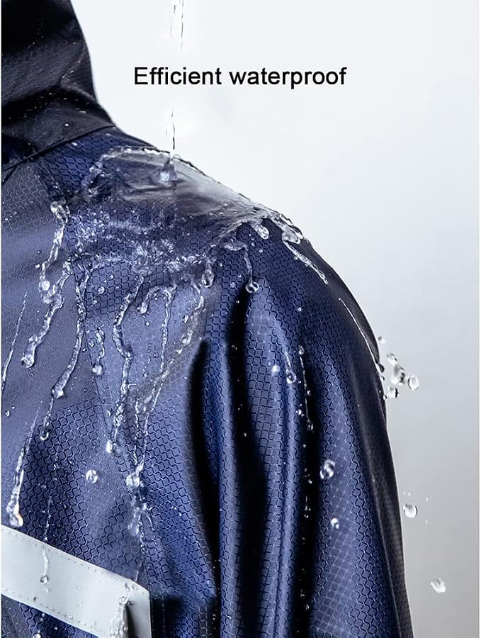 Poncho impermeable para ciclismo unisex azul navy miniatura 3