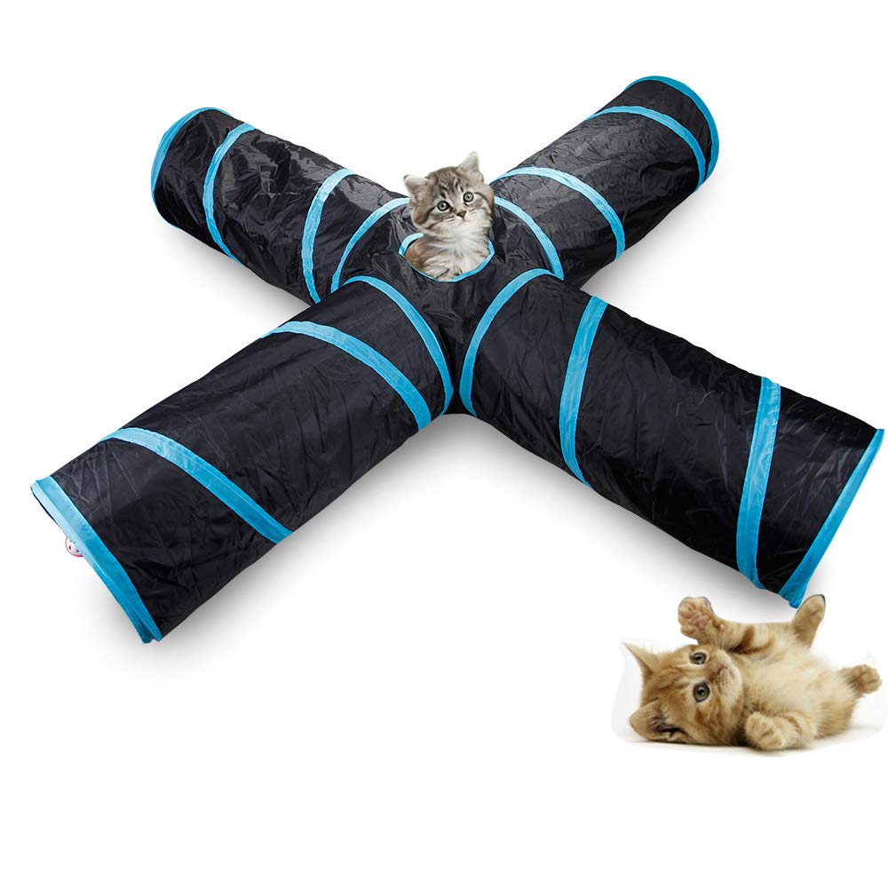 Tunnel pour chat à 3 voies 4 voies grand format pour lapin et chiot