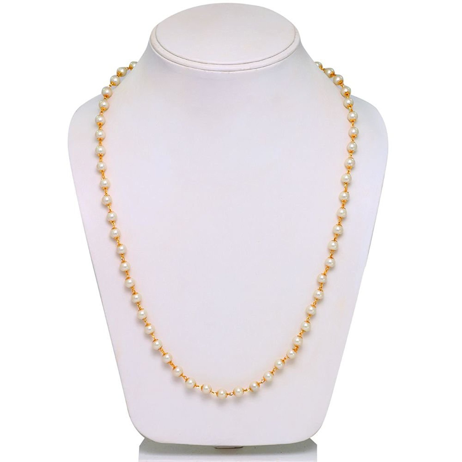 Storeshub Gold Plated White Moti Matar 