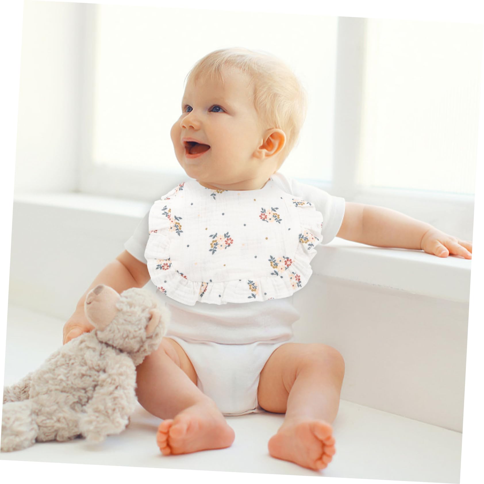 Abaodam 12 Piezas Bolsa De Saliva De Bebé Baberos Bandana Baba Baberos De Bandana Para Bebé Giratorios De 360 ​​° Toallas De Saliva Para s Toalla De a De Algodón