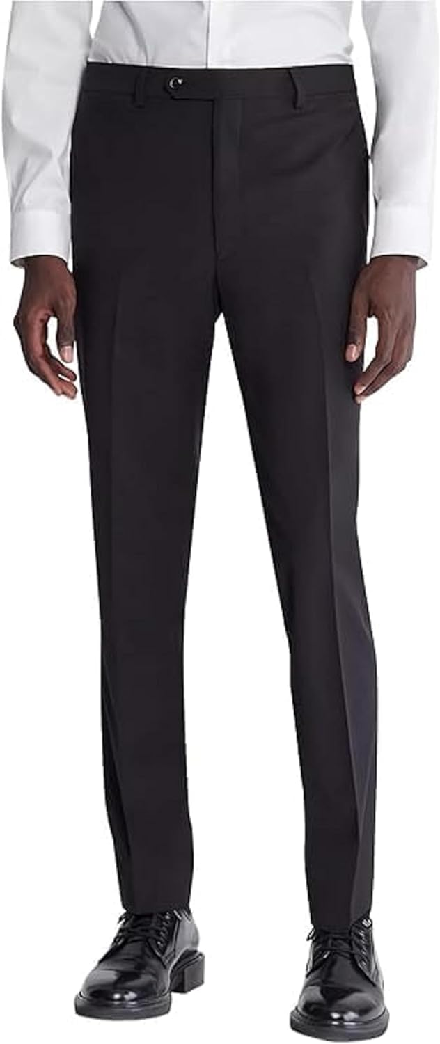 Calvin Klein Men's Skinny Fit Stretch Dress Pants | Fitted Suit Pants for Men | Ultra-Tapered Suit Pants