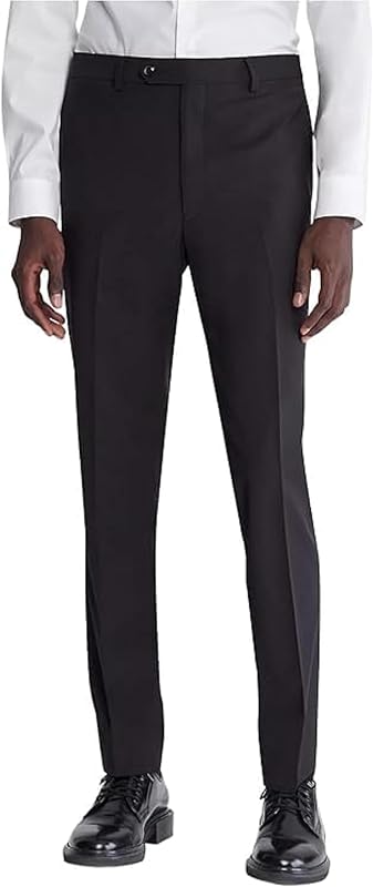 Pantalones de vestir elásticos de corte ceñido para hombre Calvin Klein | Pantalones de traje ajustados para hombre | Pantalones de traje ultra cónicos
