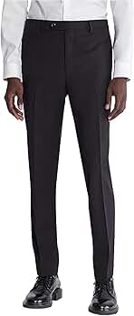 Calvin Klein Men's Skinny Fit Stretch Dress Pants | Suit Pants for Men |  Ultra-Tapered Suit Pants, Wrinkle-Resistant, Moisture-Wicking Fabric |  Black 29/30 at Amazon Men's Clothing store