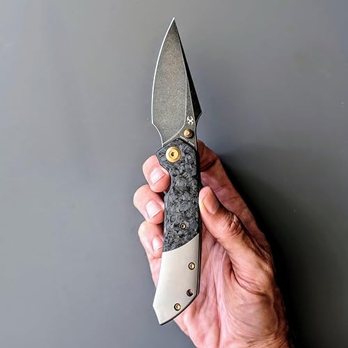 Miniatura 5 de KANSEPT Fenrir - Cuchillos plegables de bolsillo para hombres y mujeres EDC cuchillos plegables de campamento de 3.48 pulgadas CPM-S35VN hoja de