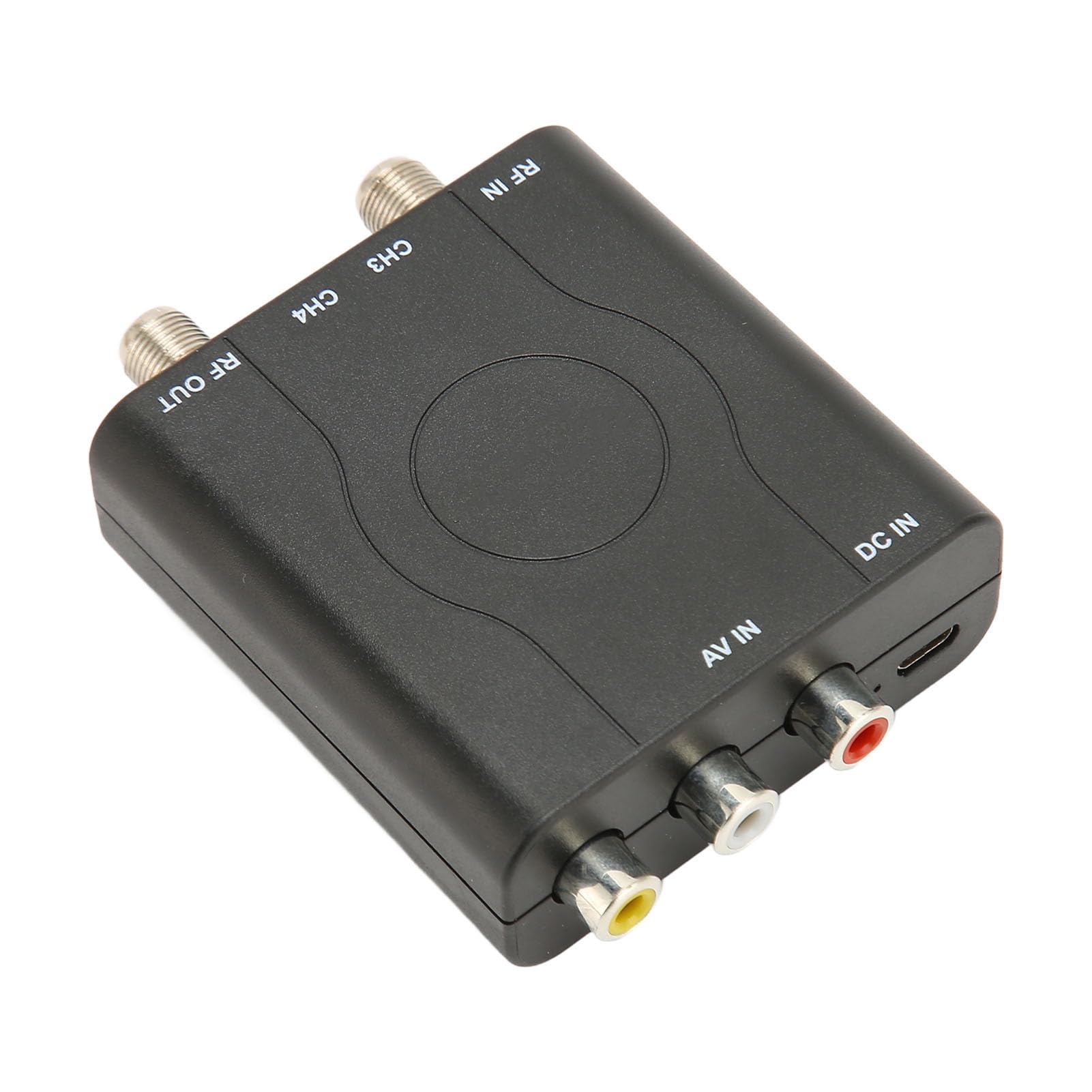 Modulador RF CIMPLE CO - Convierte Señal Compuesta A Coaxial NTSC, Canales CH3/CH4, Incluye Cable AV