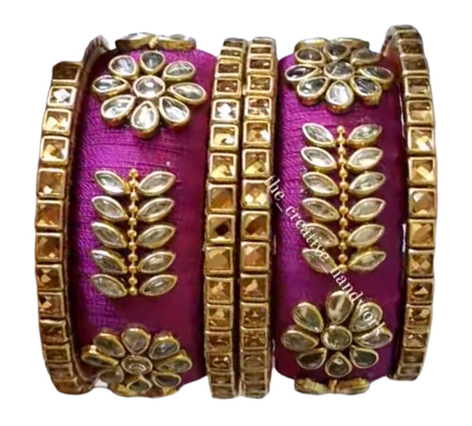 Neta Jewels Silk thread bangles Purple colour for multi use for women/girls (2-6) (B0CGNKYVPB) Amazon Price History, Amazon Price Tracker