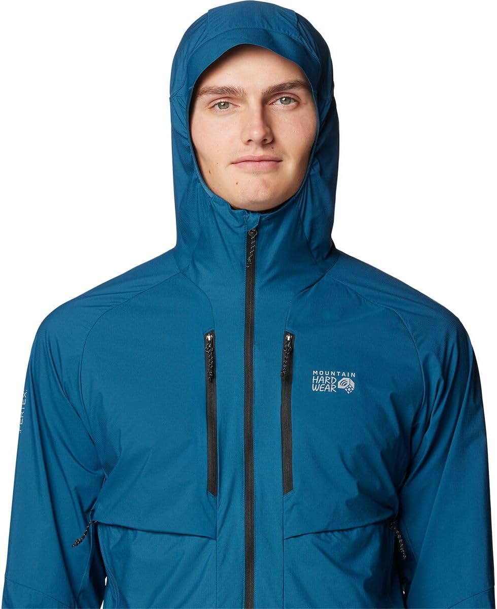 Mountain Hardwear, Kor AirShell Hybrid Hooded Jacket - Men's, Dark Caspian, L - Image 4
