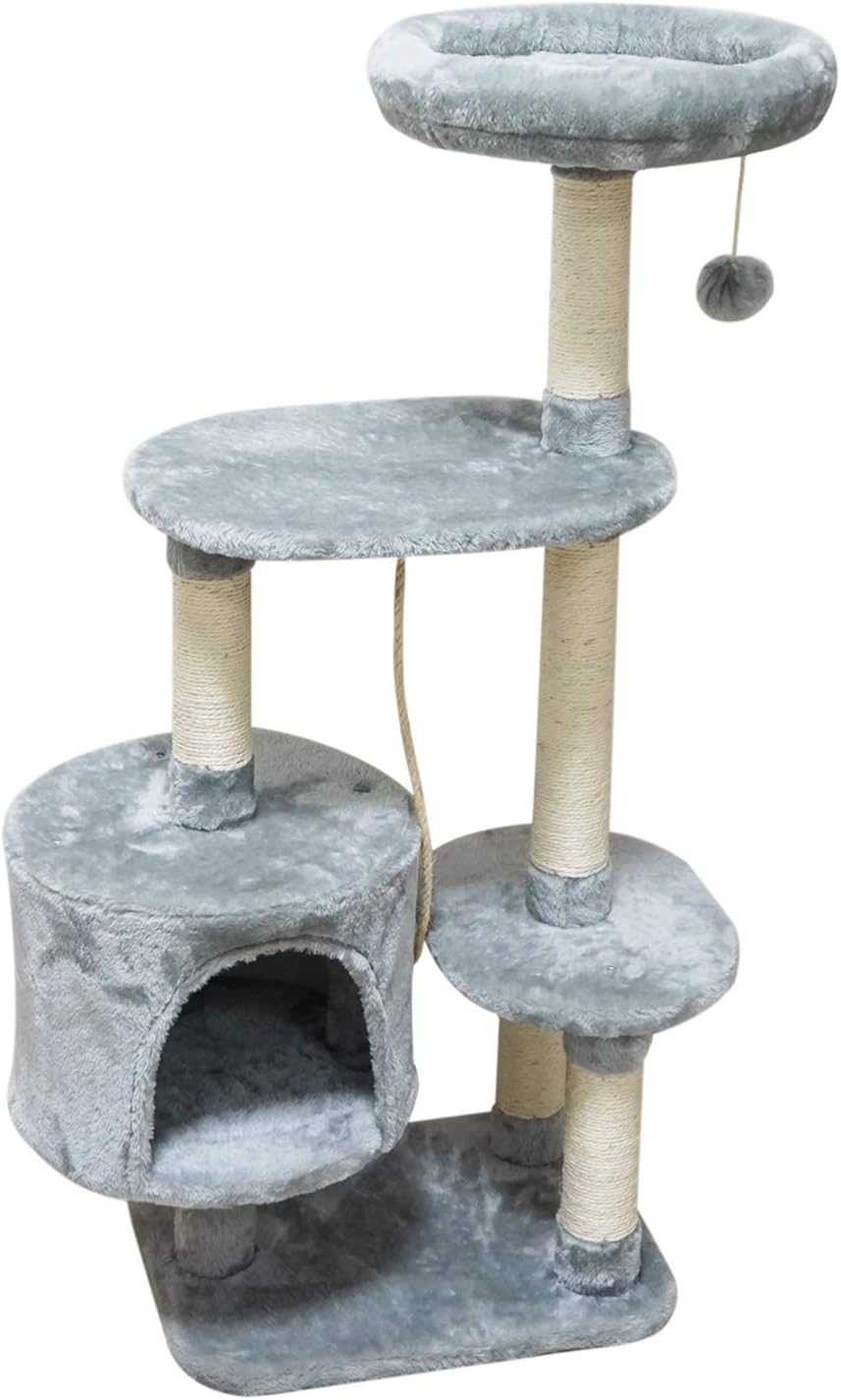 MIAO PAW 6Cat Tree Tower Condo Sisal Post Scratching