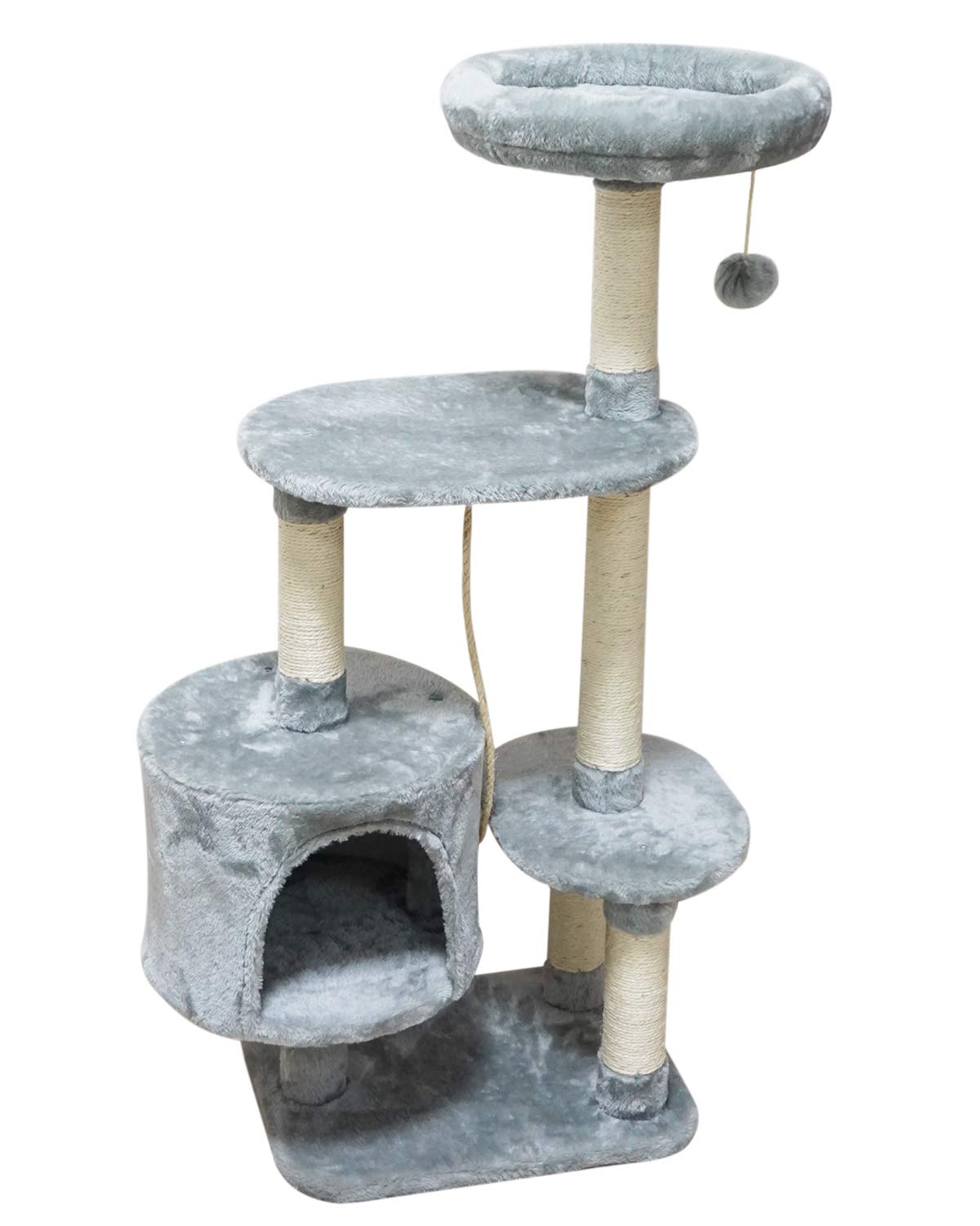 MIAO PAW Cat Tree Tower Condo Sisal Post Scratching Furniture Activity Center Play House Cat Bed Four Colors