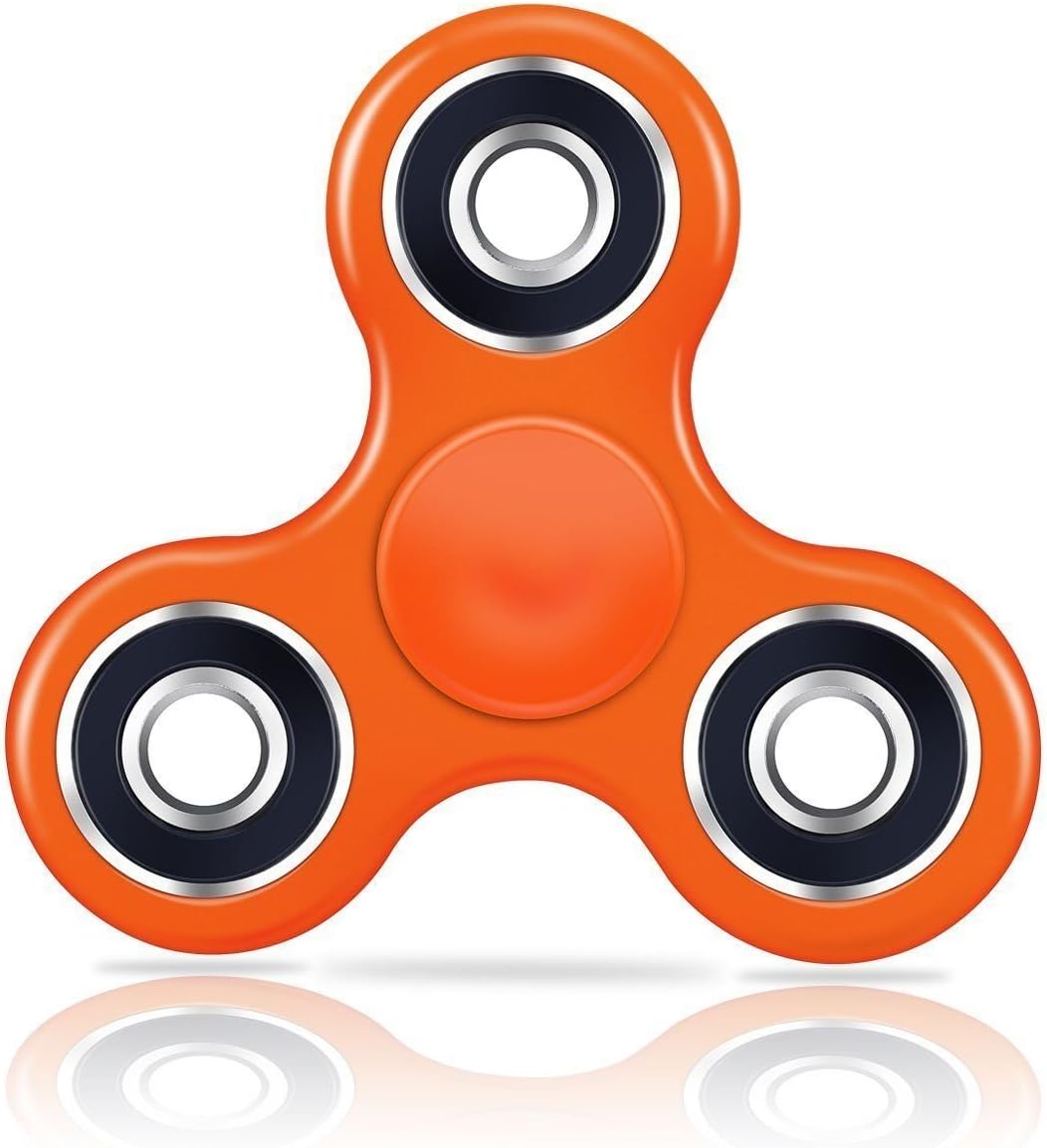 Anti-anxiety Fidget Spinner Toy Helps Focusings EDC Focus Toy for Kids and Adults -Best Stress Reducer Relieves ADHD Anxiety and Boredom -Orange