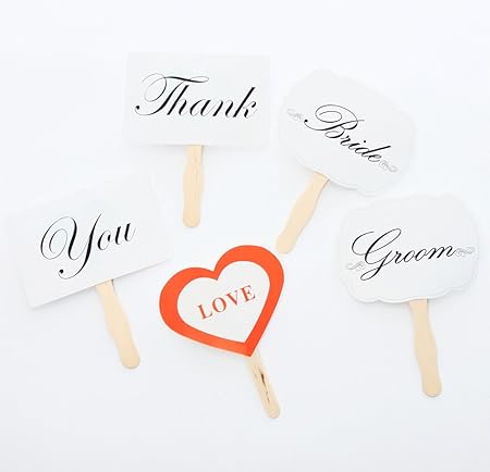 Amazon Co Jp ウエディングランド Weddingland フォトプロップス Groom Bride Thank You ウエディング グッズ 結婚式 小物 アイテム ウエディングフォト ステッカー おもちゃ