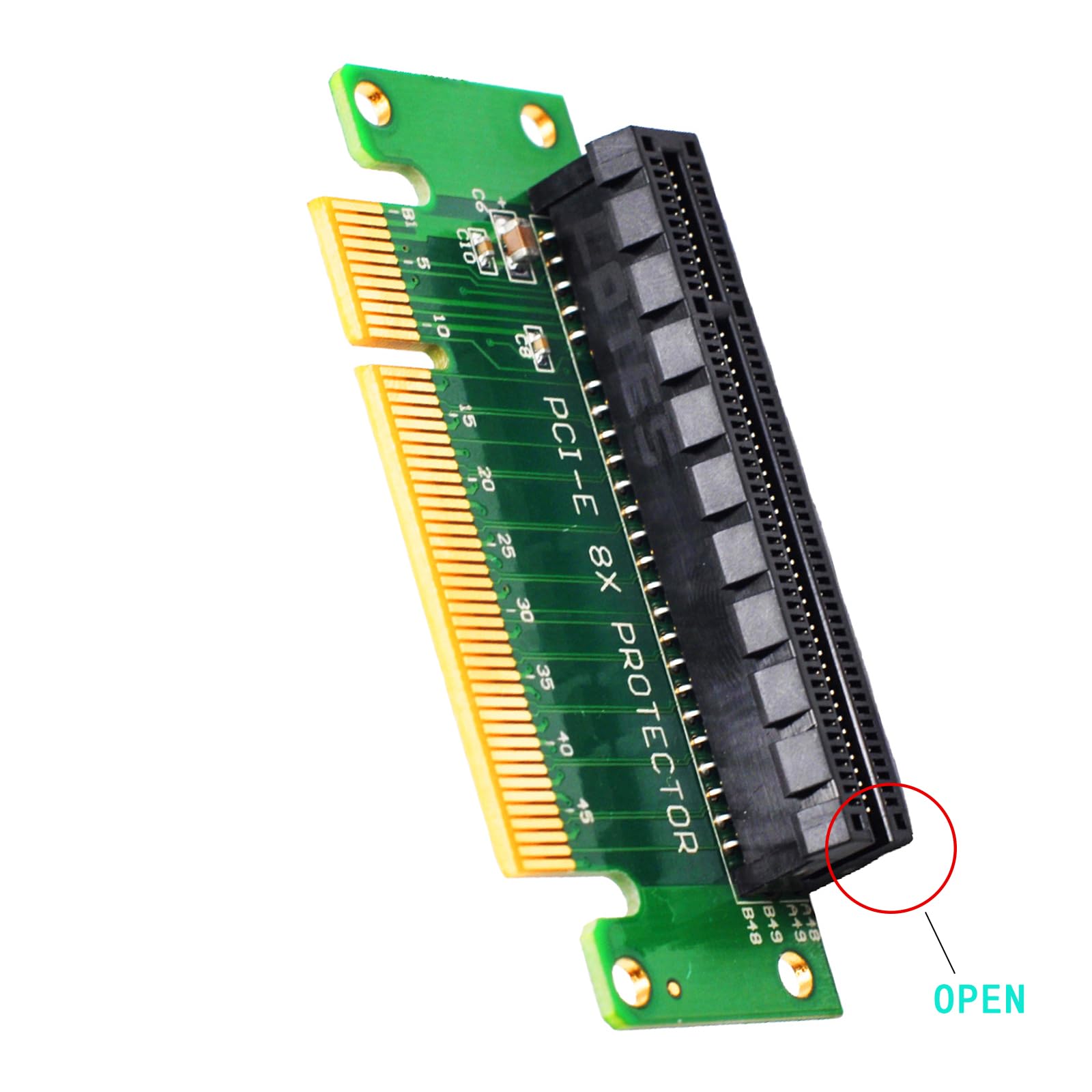 Amazon.co.jp: WLGQ PCIE X8プロテクターライザーカード、PCI-E PCI