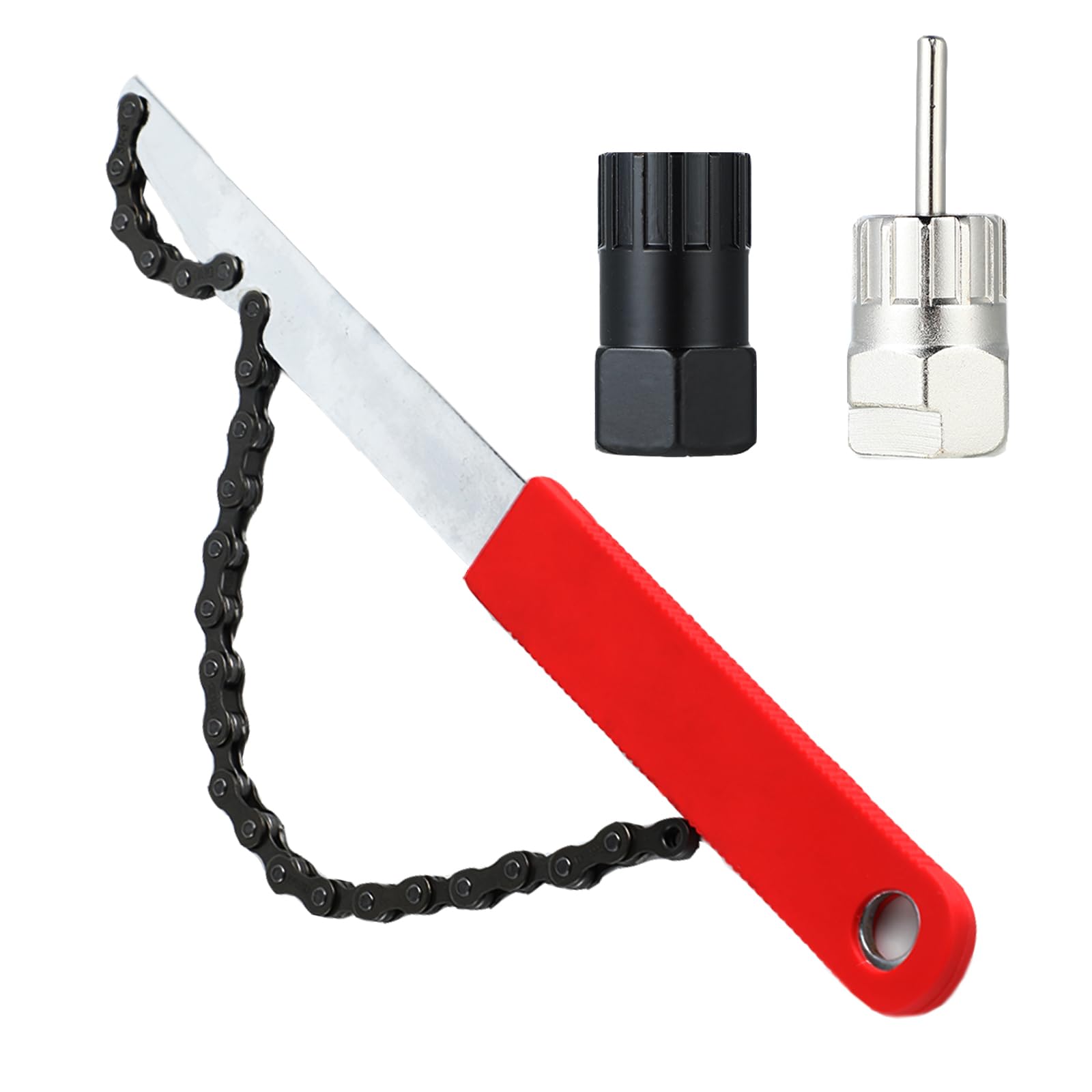 Kit Attrezzi Catena per Bici, Estrattore Pedivella Bici, Attrezzi Bici, Freewheel Removal Tool, Per Catene da 7, 8, 9, 10, 11 Velocità Cassette