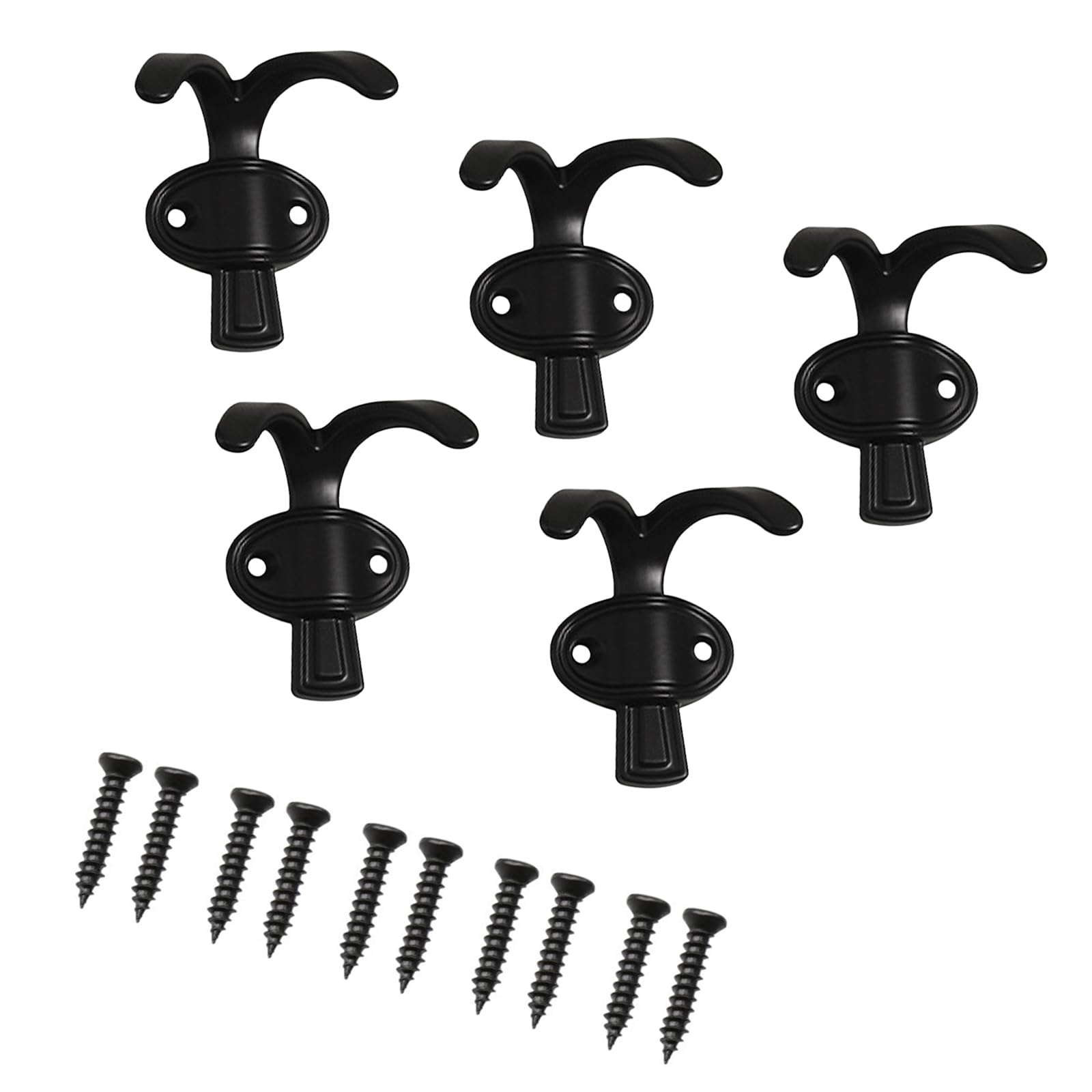 Hdoytxxm A 5Pcs Unique Metal Coat Hooks Sturdy Mounting Design Organizers Perfect For Hanging Clothes Bags Nd Ccessories Luminum Hooks