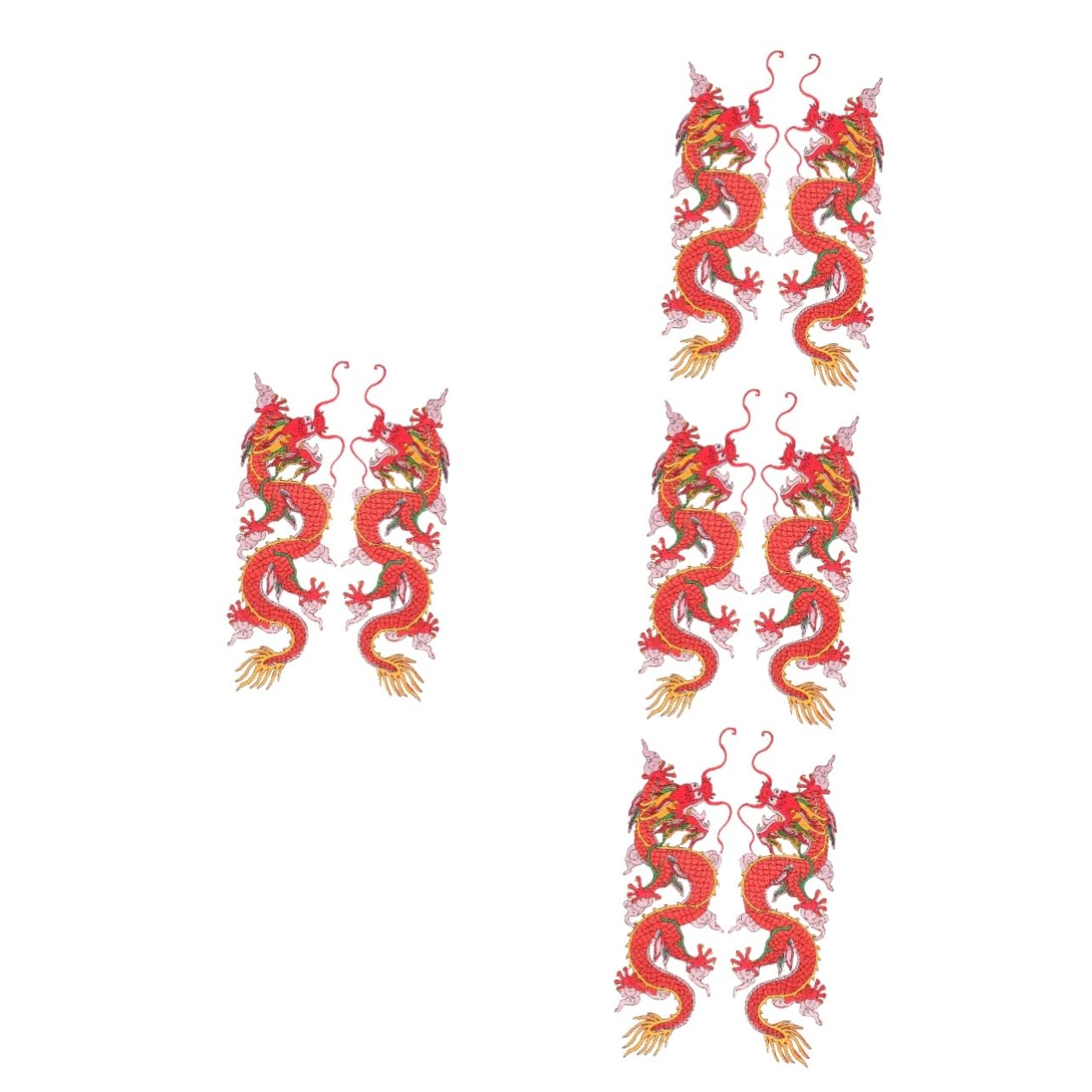 Operitacx 8pezzi Toppe Termoadesive Drago Di Pz Per Decorazioni e Riparazioni Abbigliamento Facili Da Applicare Su Giacche Shirt e Pantaloni Accessori Fai Da Te Per Amanti Del Ricamo
