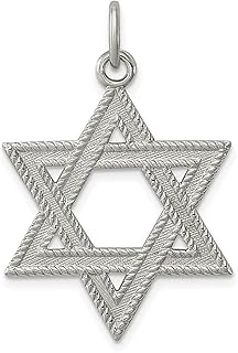 Colar de prata esterlina 925 joia judaica estrela de Davi pingente religioso judaica joias finas para mulheres presentes para ela, Prata esterlina