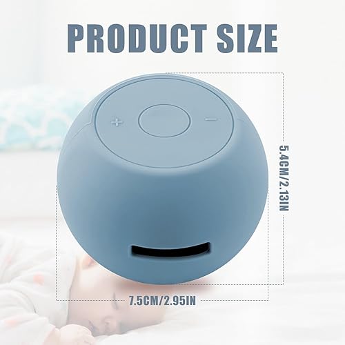 Miniatura 2 de Funda de viaje para máquina de sonido para Hatch Rest Go, funda protectora de sonido portátil de silicona para máquina de ruido blanco (azul claro)