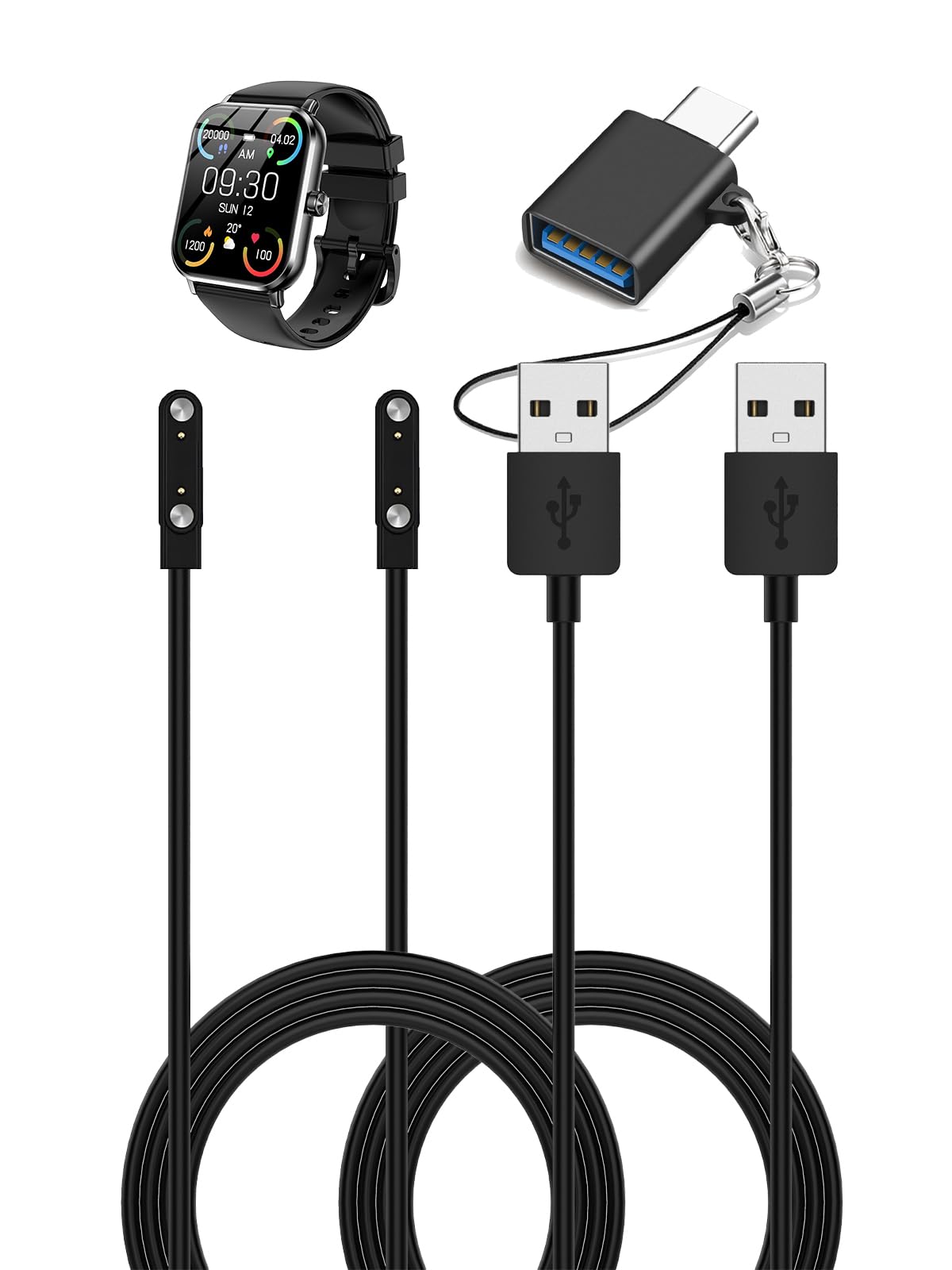 Amazon.com: FJIASTB for Jacoosa TG38 Smart Watch Charger Cable