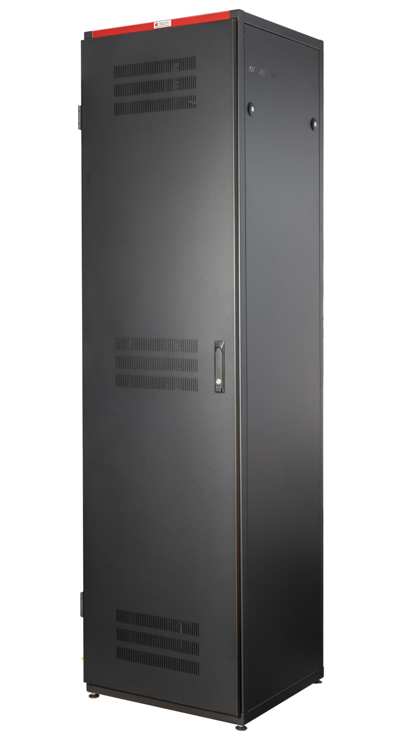 Techly Professional 369090 Armadio Rack 19" 600x600 20U per Batterie Fotovoltaico Nero Nero
