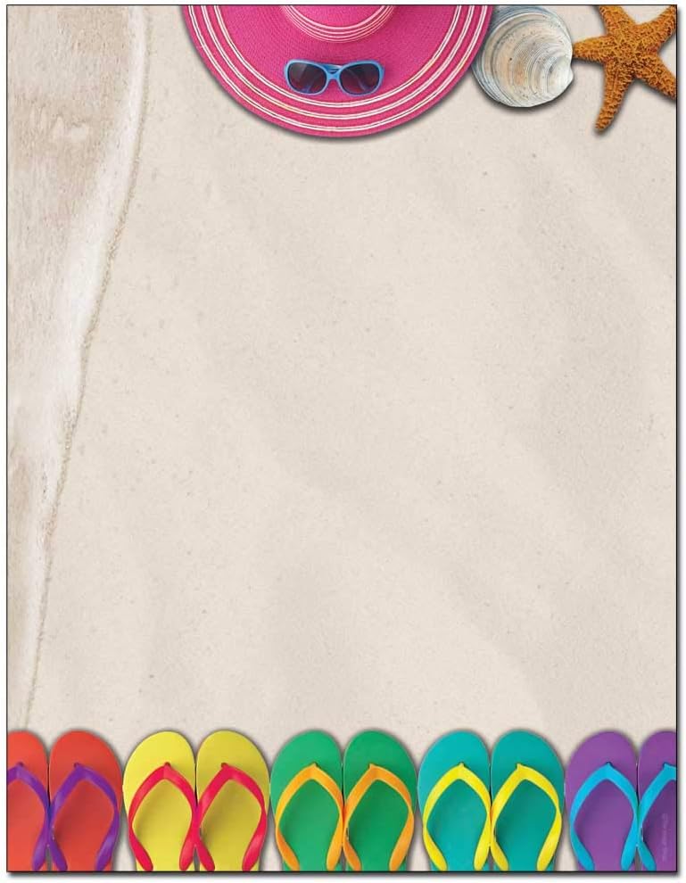 Flip Flops Letterhead Laser & Inkjet Printer Paper (100 Sheets)